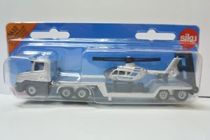 Siku DieCast car Polizei Low Loader with Helicopter # 1610 - Picture 1 of 1