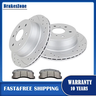 ​Rotores de freno traseros pastillas de freno aptos para frenos Chevrolet Suburban Tahoe 2015-2020 Foto 1 de 4