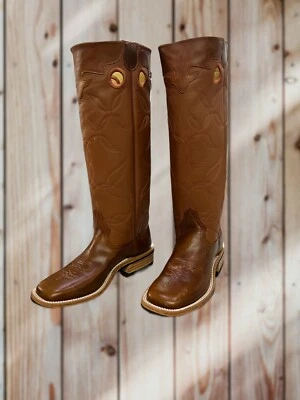 Botas de caubói Hondo 2819 Maple Crazy Horse Stove Top - Imagem 1 de 4