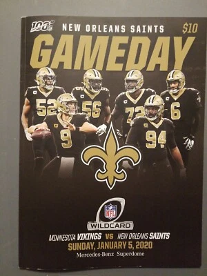 VIKINGS VS SAINTS  2020 WILDCARD GAME  NEW ORLEANS LOUISIANA  - Image 1 of 4