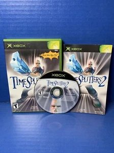 TimeSplitters 2 (Microsoft Xbox, 2002) Complete CIB W/ Manual Tested - Picture 1 of 8