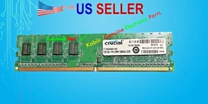 Crucial  1GBx8  240-PIN DIMM 128Mx64 DDR2 PC2 Desktop Memory Model CT12864AA667 - Picture 1 of 5