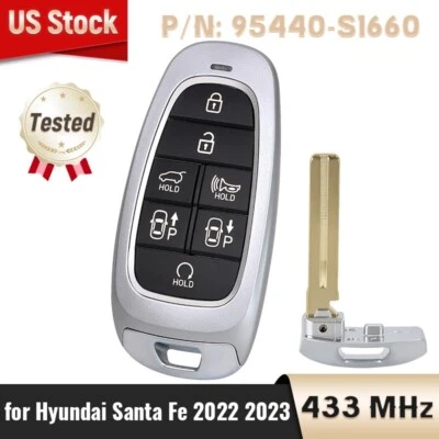 Llavero inteligente sin llave para Hyundai Santa Fe 2022 2023 TQ8-FOB-4F28 / 95440-S1660 Foto 1 de 4
