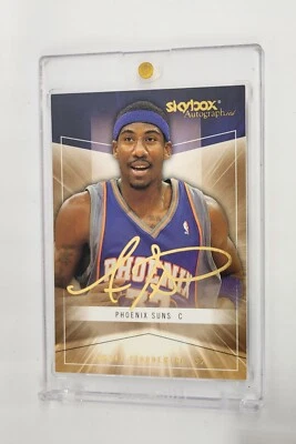 ЗОЛОТЫЕ ЗНАКИ ОТЛИЧИЯ ПАРАЛЛЕЛЬНЫЕ 2004-05 Skybox автографы AMARE STOUDEMIRE PHOENIX SUNS - Изображение 1 из 2