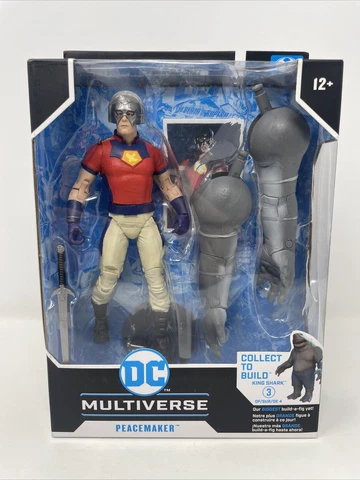 McFarlane Toys DC Suicide Squad Peace Maker 7" Figure King Shark BAF John Cena Cover