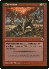 Pyroclasm Portal HEAVILY PLD Red Rare MAGIC THE GATHERING MTG CARD ABUGames