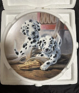 Knowles Dalmation Collector Plate We've Been Spotted "It's A Dogs Life" - Picture 1 of 5