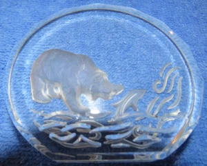 Oso pardo Danbury como nuevo de colección - 12 cristales de vida silvestre - peso de papel - 3"- con Alemania - Imagen 1 de 3