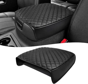 Center Console Armrest Cover for 2007-2014 Silverado Tahoe Yukon etc. Black - Picture 1 of 7