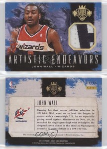 2014-15 Panini Court Kings Artistic Endeavors Jerseys Prime /15 John Wall #14
