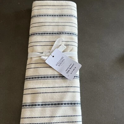 WILLIAMS SONOMA MARINA STRIPE RUNNER 16”X 108” #6754 - Image 1 of 4