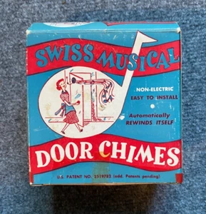 Vintage 1950s Swiss Musical Door Chimes Eyes Of Texas SWISS MUSICAL MOVEMENT - Bild 1 von 8