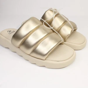 Cougar Julep Womens Gold Metallic Leather Sandal US Size 11 New $100 - Picture 1 of 7