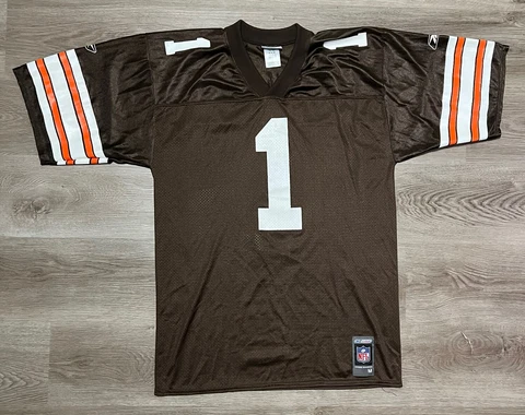 Cleveland Browns Fife #1 Reebok NFL Football Jersey Medium M Brown Cover