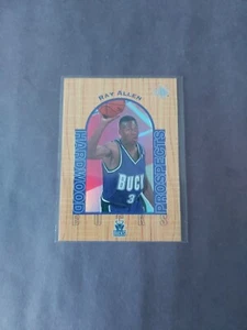 96-97 UD3 Ray Allen Rookie Rc Hardwood Prospects #5 Bucks - Picture 1 of 2