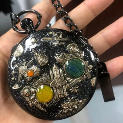 Uncommon Musical Pocket Watch Style Play The Castle in the Sky Song Music Box - Image 1 of 4