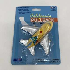 California Pullback Airplane Toy w/ Lights & Sound Daron New - Picture 1 of 5