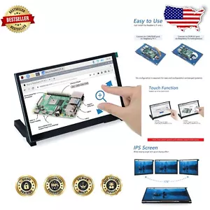 Driver-Free 7-Inch Touchscreen - 800x480 IPS Monitor for Raspberry Pi Projects - Picture 1 of 12