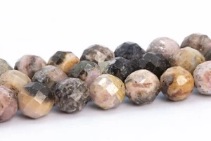 5MM Genuine Natural Multicolor Rhodochrosite Grade AB Faceted Round Loose Beads - Picture 1 of 4