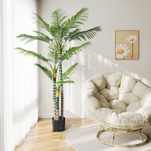 180cm Künstliche Palme groß gefälschte Pflanzen tropischen Blätter Home Decors - Bild 1 von 37
