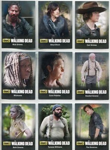 Walking Dead Season 4 Part 1 Complete Bios Chase Card Set C1-9 - Picture 1 of 1