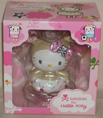 TOKIDOKI x Hello Kitty Donutella 4.5" 11.5cm Figure Dolls Sanrio 2008 Unopened  - Image 1 of 4