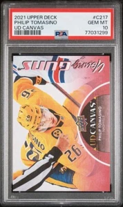 2021-22 Upper Deck Philip Tomasino Young Guns UD Canvas PSA 10 Gem Mint - Picture 1 of 2