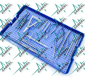 Ophthalmic Surgical Instruments Kit 13 PCs Set with Plastic box by ZaBeel Indus - Picture 1 of 3