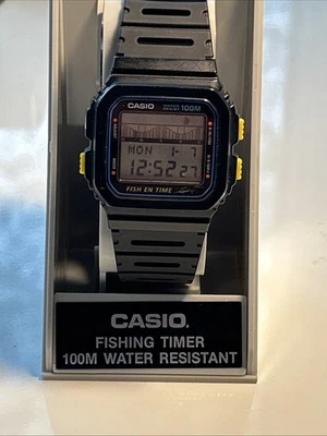 RARE Casio Marlin 844 FT-100W New Battery and Band Fish in Time - Image 1 of 4