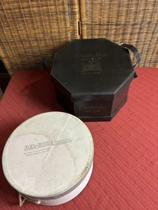 Vintage Charles Knox Hatter New York Hat Box & Del-Rose Hat Box Lot - Picture 1 of 16