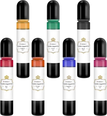Candle Dye - 7 Colors Candle Making Liquid Dye,Candle Color Dye Set for Candles  - Image 1 of 4
