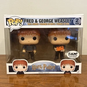 Funko Pop Harry Potter Fred y George Weasley Paquete de 2 Vinilos Exclusivos Bam - Imagen 1 de 6