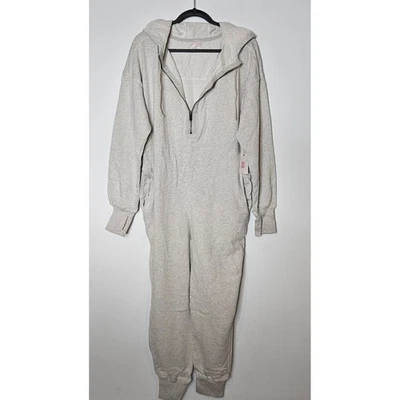 Mono con capucha gris jaspeado de maternidad FP Movement x Hatch nuevo con etiquetas XS Foto 1 de 4