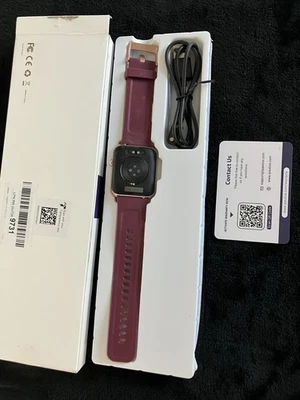 Pautios IW2 Purple Touchscreen Smartwatch Compatible W/ Android & iOS Phone  - Image 1 of 3