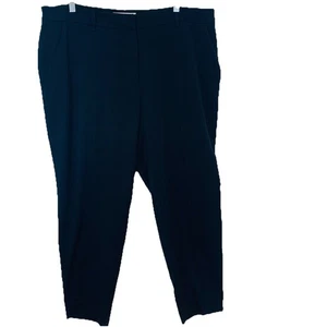 MM Lafleur Black Trouser Pants +1 Crop Pockets Capsule Classic Business Travel - Picture 1 of 9