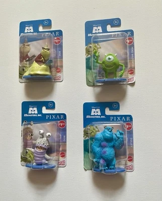 Figuras de colección Monsters Inc Pixar Mattel Micro Sulley, Boo, Mike, Ros Disney Foto 1 de 2