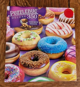 Puzzlebug Deluxe *Delicious Glazed Donuts* 350 piece Jigsaw Puzzle 20x12 - NEW! - Picture 1 of 3