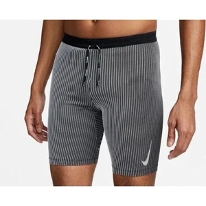 Größe 2XL - Nike Herren Dri-FIT ADV AeroSwift 1/2-Länge Racing Tights, schwarz/weiß - Bild 1 von 5