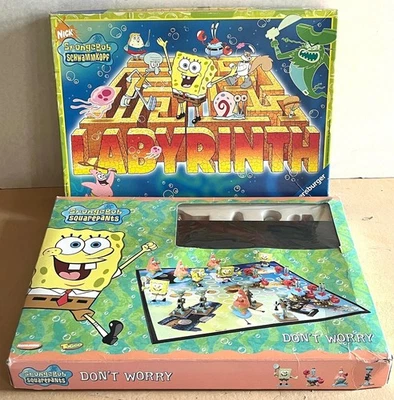 2 Sponge Bob Spiele - Don't worry - Labyrinth - gebraucht - vollständig - Bild 1 von 4