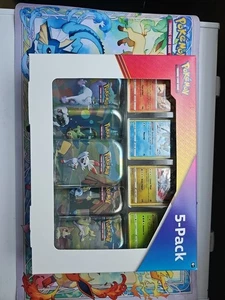 Costco Pokémon 5 Pack Galar Pals Tins! Evolving Skies Packs Inside10 Packs Total - Picture 1 of 3