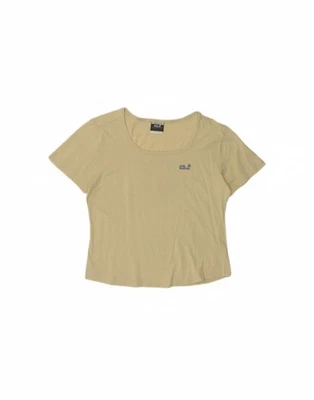 Camiseta Top JACK WOLFSKIN Mujer Gráfica Reino Unido 14/16 Grande Beige Algodón AI08 Foto 1 de 4