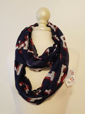 Bufanda infinita Texas Rangers para damas MLB azul con logotipo en T béisbol de las Grandes Ligas Foto 1 de 4