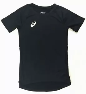 Asics Stock 1/2 Sleeve Compression Shirt Youth Boy's Girl's M Black A084A003 - Picture 1 of 2