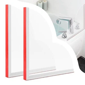 2 Pack Shower Splash Guard Shower Corner Water Guard Bathtub Water Splash Gua... - Picture 1 of 9