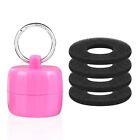 with Protective Sponge Ring Holder Keychain  Women Girls