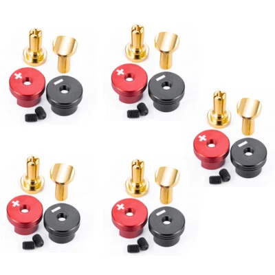FLYXM 10Pcs RC Heatsink Bullet Plug Grips w/ 4mm Bullet For RC Battery Connector - Image 1 of 4