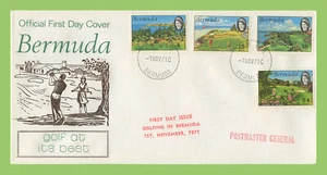 Bermuda 1971 Golfen in Bermuda Set auf Ersttagsbrief - Bild 1 von 1
