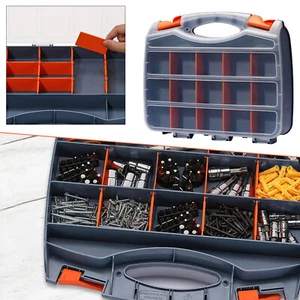 Compartimento Organizador Caja de Almacenamiento de Herramientas Organizador Estuche de Transporte Bandejas Tornillos Clavos - Imagen 1 de 16