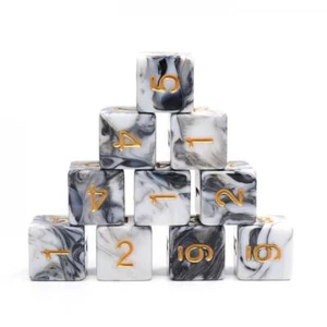 Temple Marble D6 dice set - Picture 1 of 1