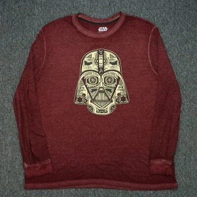 Рубашка мужская Star Wars XXL красная Fifth Sun легкая с длинным рукавом футболка Darth Vader - Изображение 1 из 4